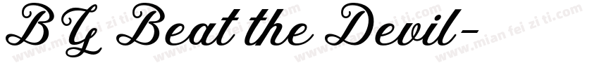BY Beat the Devil字体转换